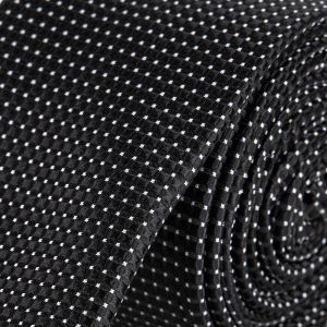 Kravata pánská AMJ úzká kostičkovaná KI0999, černá