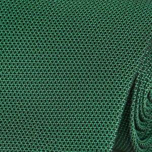 Kravata pánská s kapesníčkem AMJ, kostičkovaná, KK0552, tmavě zelená