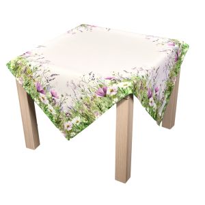 Kuchyňský ubrus CYH7547 TISK, růžová louka 85x85cm (čtverec) 