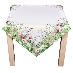 Kuchyňský ubrus CYH7547 TISK, růžová louka 85x85cm (čtverec) 