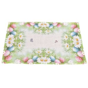 Kuchyňský ubrus / prostírání VELIKONOCE CYH6114 TISK, kraslice, zelená 30x45cm (obdélník) 