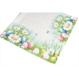 Kuchyňský ubrus VELIKONOCE CYH6114 TISK, kraslice, zelená 85x85cm (čtverec) 