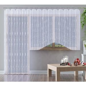 Kusová záclona EDISON jednobarevná bílá, (více rozměrů)