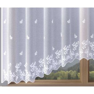 Kusová záclona SABI jednobarevná bílá, (více rozměrů)