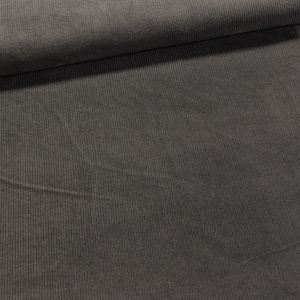Manšestr bavlněný 4810 0764 elastický, jednobarevná tmavě šedá, š.140cm (látka v metráži)