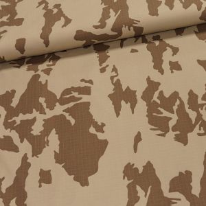 Maskáčovina BONNIE DESERT EL NyCo Ripstop, 195 g/m², pouštní vzor, š. 150 cm (látka v metráži)