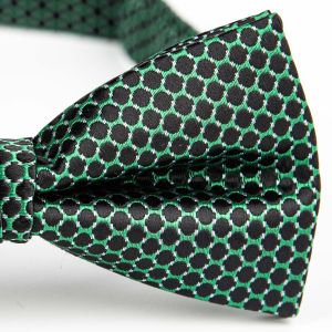 Motýlek pánský AMJ vzorovaný, zeleno-černý / puntíkovaný MP438