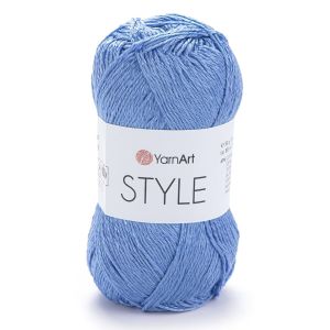 Pletací / háčkovací příze YarnArt STYLE 669 modrá, jednobarevná, viskózová, 50g/185m