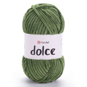 Pletací příze YarnArt DOLCE 797 středně zelená, efektní, 100g/120m