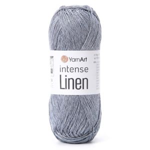 Pletací příze YarnArt INTENSE LINEN 4132 šedá, letní, 50g/175m