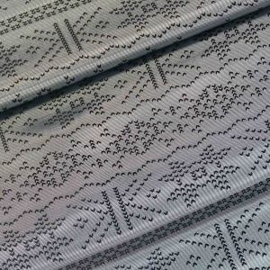 Podšívka viskózová / acetát černo-šedá vzorovaná, š.140cm (látka v metráži)