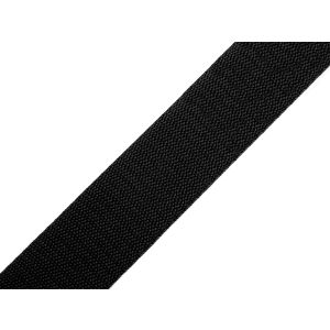 Popruh polypropylenový (batohový) 7001 černý,  šíře 3 cm (popruh v metráži)
