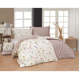 Povlečení Matějovský PRIMAVERA, květinový vzor, starorůžové, bavlněný satén, digitál (více rozměrů)