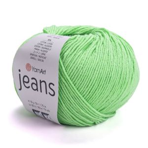 Pletací / háčkovací příze YarnArt JEANS 60  neonově zelená, jednobarevná, 50g/160m