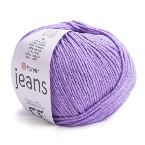 Pletací / háčkovací příze YarnArt JEANS 72 fialová, jednobarevná, 50g/160m