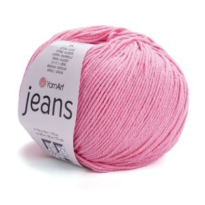 Pletací / háčkovací příze YarnArt JEANS 78  růžová, jednobarevná, 50g/160m