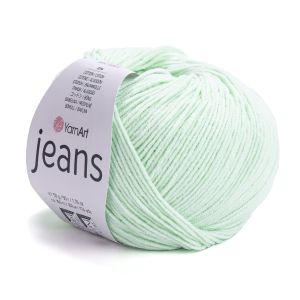 Pletací / háčkovací příze YarnArt JEANS 79  mentolová, jednobarevná, 50g/160m