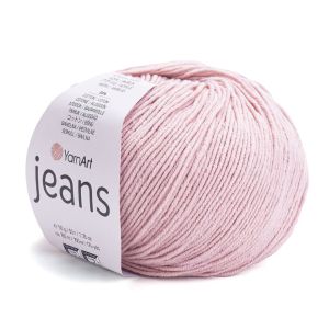 Pletací / háčkovací příze YarnArt JEANS 83 světlá starorůžová, jednobarevná, 50g/160m