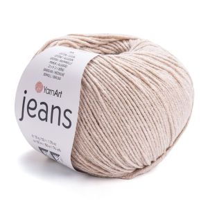 Pletací / háčkovací příze YarnArt JEANS 87 tělová, jednobarevná, 50g/160m
