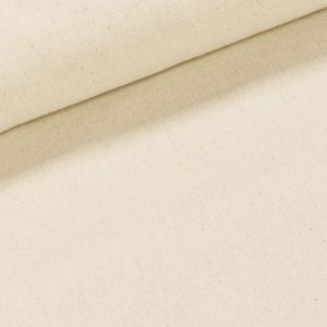 Režné bavlněné plátno ECOCANVAS NATUR UNI, jednobarevná režná, š.145cm (látka v metráži)