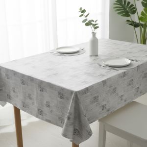 Ubrus PVC s textilním podkladem 1634-04, dřevo se znakem šedé, š.140cm (metráž)