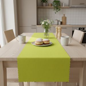 Ubrusovina / štola teflonová úprava, 3187, jednobarevná jarní zelená, š.38cm (metráž)