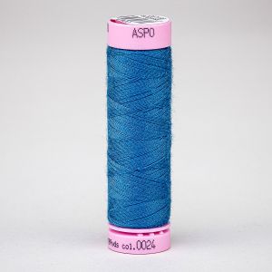Univerzální šicí nit Amann ASPO 120 polyesterová, safírová modrá 0024, návin 100m 