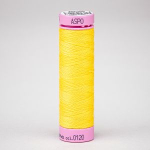 Univerzální šicí nit Amann ASPO 120 polyesterová, šafránová žlutá 0120, návin 100m 