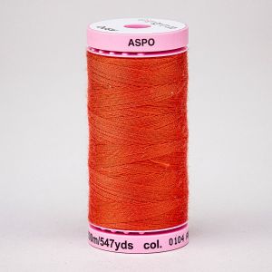 Univerzální šicí nit Amann ASPO 120 polyesterová, oranžovo-červená 0104, návin 500m 
