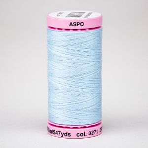 Univerzální šicí nit Amann ASPO 120 polyesterová, světle modrá 0271, návin 500m 