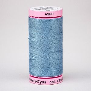 Univerzální šicí nit Amann ASPO 120 polyesterová, světle šedo-modrá 0350, návin 500m 
