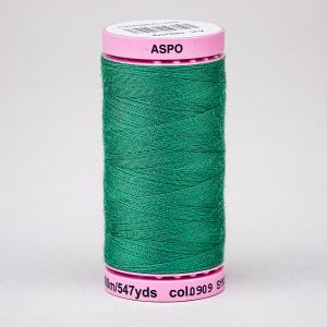 Univerzální šicí nit Amann ASPO 120 polyesterová, brčálově zelená 0909, návin 500m 