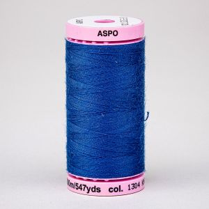 Univerzální šicí nit Amann ASPO 120 polyesterová, modrá 1304, návin 500m 