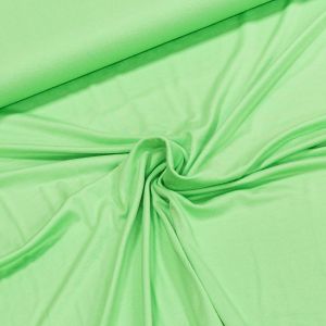 Viskózový úplet UNI B-EMM-180, jednobarevný světle zelený, š.150cm (látka v metráži)