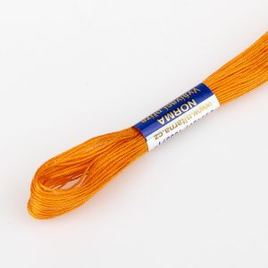 Vyšívací příze NORMA / BAVLNKA 2192 tmavě oranžová, jednobarevná, 1,5g/15m