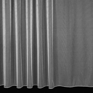Žakárová záclona BAKLAVA 23/1043 hrubé káro, s olůvkem, bílá (více výšek, v metráži)