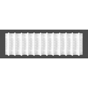 Záclonová řasící páska, stuha 2.80.200.1, tužkové sklady, řasení 1:2, bílá, šířka 8cm (v metráži)