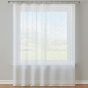 Žakárová záclona MIRKA 2, cik cak pršíčko, s olůvkem, bílá (více výšek, v metráži)