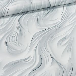 Zatemňovací / termoizolační závěs, blackout 22807/1003, šedé vlny, šířka 150cm (látka v metráži)