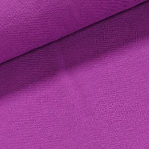 Žebrovaný bavlněný úplet 8058.083 jemný, jednobarevný fialový, š.35cm (látka v metráži)