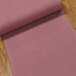 Žebrovaný bavlněný úplet 8058.067 jemný, jednobarevný  starorůžový, š.35cm (látka v metráži)