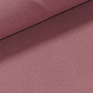 Žebrovaný bavlněný úplet 8058.067 jemný, jednobarevný  starorůžový, š.35cm (látka v metráži)