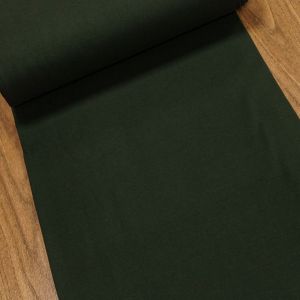 Žebrovaný bavlněný úplet 8058.069 jemný, jednobarevný temně zelený, š.35cm (látka v metráži)