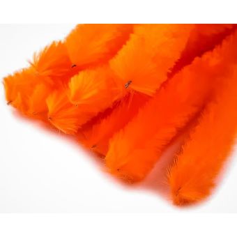 Chlupatý modelovací drát 240512/11, jednobarevná oranžová, průměr 15mm, délka 30cm, (1 balení, 10 kusů)