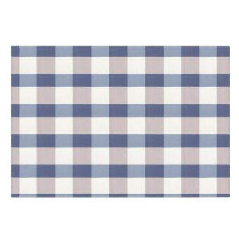 Cestovní deka KEMPING PLUS – modrá kostka, lehká pikniková deka z mikrovlákna 150×200cm