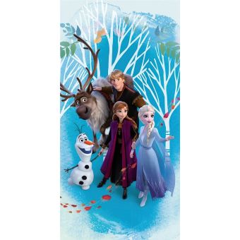 Dětská plážová osuška FROZEN 2 BLUE (LEDOVÉ KRÁLOVSTVÍ) froté, modrá, 70x140cm
