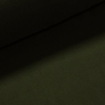 Fleece (flís) 069 jednobarevná uni tmavá khaki, š.150cm (látka v metráži)