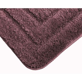 Koupelnová předložka ALOR, jednobarevná fialová, dlouhý vlas 2cm, 50x80cm