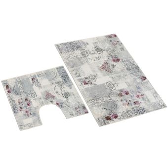 Koupelnová souprava 3D ORNAMENT, 100x60cm (předložka) + 60x50cm (na WC)