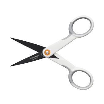 Krejčovské nůžky FISKARS Non-Stick 1070025, s měkkou rukojetí, délka ostří 4,7cm, celková délka 12,3 cm